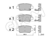 гальмівні колодки задні ECLIPSE CROSS 17- гальмівні колодки задні ECLIPSE CROSS 17-