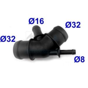 Фланець охолоджувальної рідини Bora,Golf,Shara,AUDI A3/TT,SEAT,SKODA