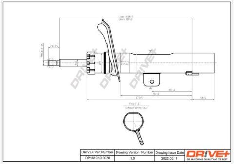 Амортизатор (передній) Citroen Berlingo/Peugeot Partner 02- (L) (Газ)