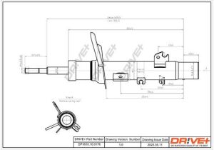 Амортизатор (передній) Peugeot 207/Citroen C3 1.4/1.6HDi/VTi 06- (R) (Gas)