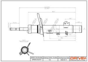 Амортизатор (передній) Peugeot 207/Citroen C3 1.4/1.6HDi/VTi 06- (L) (Gas)
