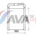 Радіатор опалення Hyundai Santa Fe (вир-во AVA)