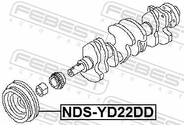 Шків колінвалу yd22dd