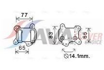 Оливний радіатор (без корпуса) Astra G, Combo Tour, Corsa C 1.7DTI