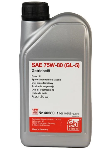 Трансмісійна олива FEBI BILSTEIN 75W-80 GL-5, 1 літр Трансмісійна олива FEBI BILSTEIN 75W-80 GL-5, 1 літр