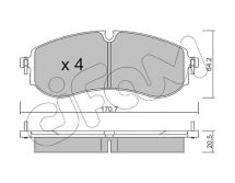 Тормоз. колодки задн. CRAFTER (SYI, SYJ) 2.0 TDI 16-24
