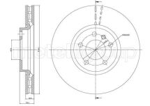Тормозной диск передний CALIFORNIA T5 Camper (7EC, 7EF, 7EG, 7HF, 7HC) 2.0 TDI 09-15, CALIFORNIA T6 Camper (SGC, SGG, SHC) 2.0 TDI 15-19