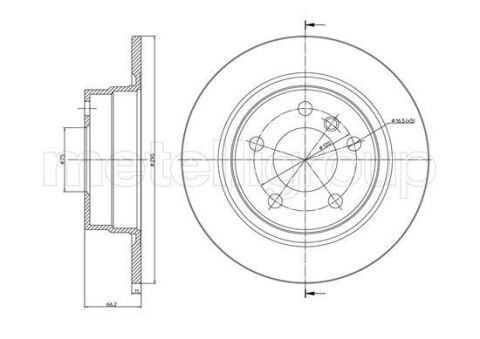 Диск тормозной задний 3 F20, 2/F22