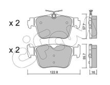 К-кт гальмівних колодок CADDY V Мінівен (SBB, SBJ) 2.0 TDi BMT 20-, GOLF VIII (CD1, DA1) 2.0 GTI 20-, CUPRA FORMENTOR (KM7, KMP) 1.4 e-Hybrid/2.0 21-