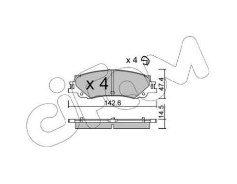 Комплект гальмівних колодок задні LAND CRUISER 300 (_J3_) 3.3 (FJA300) 21-, LEXUS LX (_J3_) 600 AWD (VJA310) 21- Комплект гальмівних колодок задні LAND CRUISER 300 (_J3_) 3.3 (FJA300) 21-, LEXUS LX (_J3_) 600 AWD (VJA310) 21-