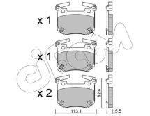 Комплект тормозных колодок задние STINGER (CK) 3.3 T-GDI 17-