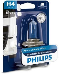 Лампа H4 MasterDuty BlueVision 24V 75/70W P43t-38 Blst. 1 pc.