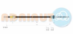 Трос ручника Smart Carbio/Fortwo 01-07