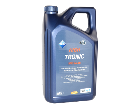 Моторное масло Aral High Tronic SAE 5W-40, 5 литров Моторное масло Aral High Tronic SAE 5W-40, 5 литров