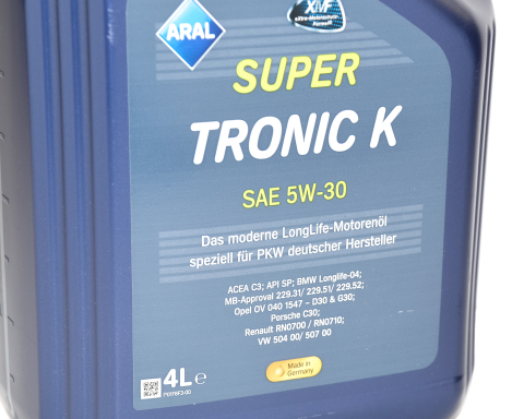 Моторна олива ARAL SUPERTRONIC K 5W-30, 4 літри Моторна олива ARAL SUPERTRONIC K 5W-30, 4 літри