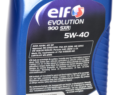 Моторне масло Elf Evolution 900 SXR 5W-40, 1 літр Моторне масло Elf Evolution 900 SXR 5W-40, 1 літр