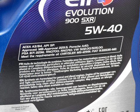 Моторна олива Elf Evolution 900 SXR 5W-40, 4 літри Моторна олива Elf Evolution 900 SXR 5W-40, 4 літри