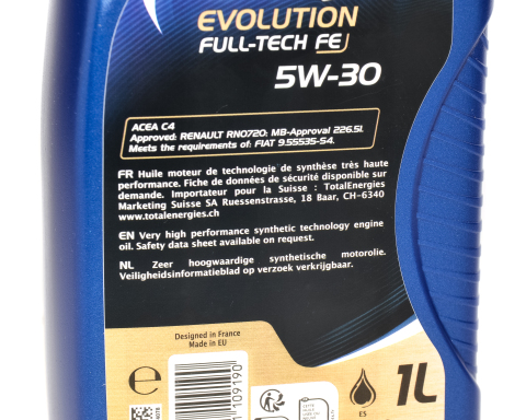 Моторное масло ELF EVOLUTION FULL-TECH FE 5W-30, 1 литр Моторное масло ELF EVOLUTION FULL-TECH FE 5W-30, 1 литр