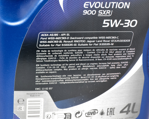 Моторна олива ELF Evolution 900 SXR 5W-30, 4 літри Моторна олива ELF Evolution 900 SXR 5W-30, 4 літри
