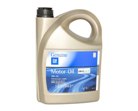 Моторное масло General Motors Dexos2 5W-30, 5 литров