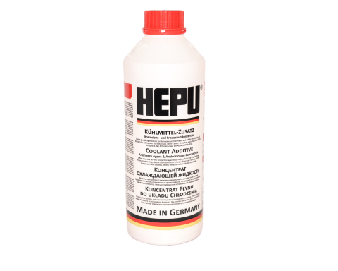 Антифриз HEPU G12 червоний, концентрат, 1,5 літра Антифриз HEPU G12 червоний, концентрат, 1,5 літра
