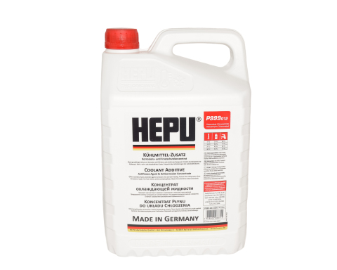 Антифриз HEPU G12 (концентрат) червоний, 5 літрів Антифриз HEPU G12 (концентрат) червоний, 5 літрів