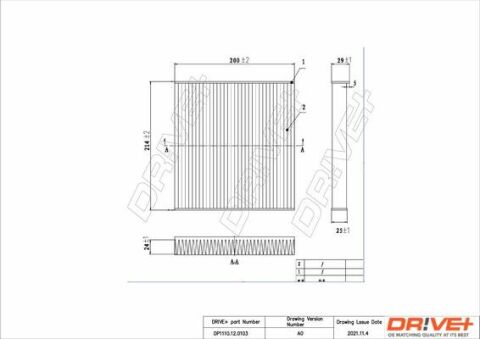 DP1110.12.0103 Drive+ Фільтр салону