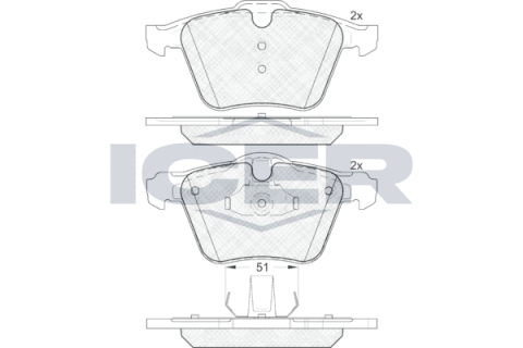 Колодки тормозные (передние) Ford Galaxy/Mondeo IV/S-Max 07-15/Volvo S60/S80/V60/V70/XC70 06-