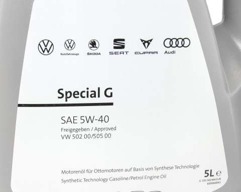 Моторное масло VAG Special G 5W-40, 5 литров Моторное масло VAG Special G 5W-40, 5 литров