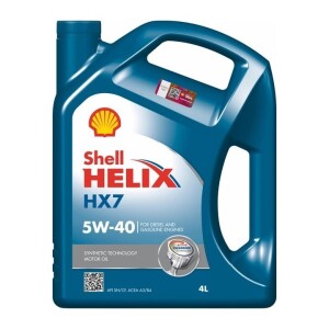 Моторна олива SHELL Helix HX7 5W-40, 4 літри