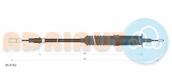 Трос зчеплення Golf GTi-Jetta GLi 86- (837/458+65) VW