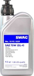 Трансмиссионное масло SWAG 75W GL-4, 1 литр Трансмиссионное масло SWAG 75W GL-4, 1 литр