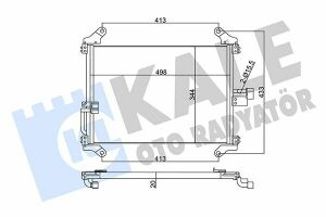 KALE CITROEN Радіатор кондиціонера Jumper 1.9TD/2.8HDI 94-, Fiat Ducato, Peugeot Boxer