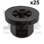 Гайка пластикова (к-кт 25шт) для кріплення деталей кузова BMW/MB (чорна)