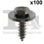 Гвинт саморізний (кріплення деталей кузова) BMW (4.8x15) (к-кт 100шт) (оцинкований)