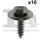 Гвинт саморізний (кріплення деталей кузова) BMW (4.8x15) (к-кт 10шт) (оцинкований)