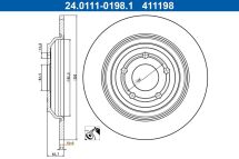 Диск гальмівний (задній) Ford Focus III/IV 10- (302x11) Диск гальмівний (задній) Ford Focus III/IV 10- (302x11)