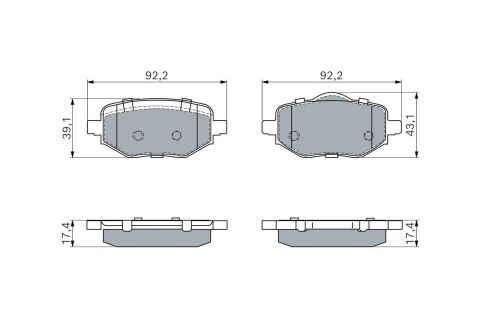 Колодки гальмівні (задні) Citroen C4 20-/Peugeot 2008/208 19- Колодки гальмівні (задні) Citroen C4 20-/Peugeot 2008/208 19-