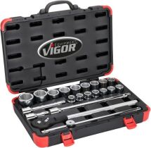 Набор инструментов комбинированный 3/4" (головки) 21 ед. (хромированные)