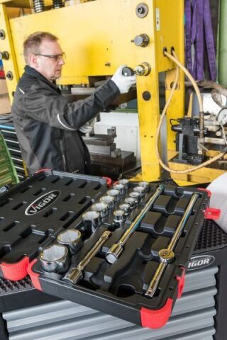 Набір інструментів комбінований 3/4" (головки) 21 од. (хромовані)