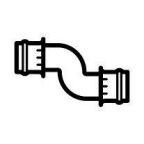 Патрубок інтеркулера Ford Transit 2.0/2.4TDCi/DI/TDE 00-06 (довгий)