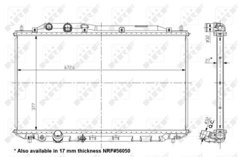 Радіатор охолодження Honda Civic VIII 1.8 05-12 (АКПП) Радіатор охолодження Honda Civic VIII 1.8 05-12 (АКПП)