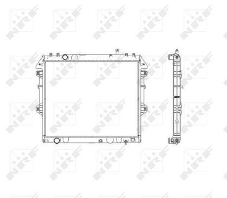 Радіатор охолодження Toyota Hilux 2.5 D-4D 01-05 Радіатор охолодження Toyota Hilux 2.5 D-4D 01-05