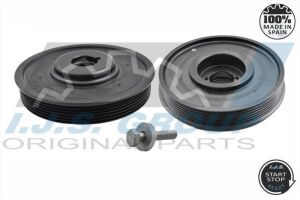 Шків колінвалу + шків генератора Citroen Berlingo/Jumpy/Peugeot Expert 1.9D/2.0HDI 98- (6PK) (з болтами)