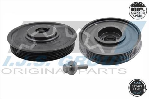 Шків колінвалу + шків генератора Citroen Berlingo/Jumpy/Peugeot Expert 1.9D/2.0HDI 98- (6PK) (з болтами) Шків колінвалу + шків генератора Citroen Berlingo/Jumpy/Peugeot Expert 1.9D/2.0HDI 98- (6PK) (з болтами)