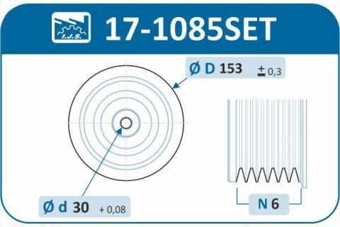Шків колінвалу + шків генератора Citroen Berlingo/Jumpy/Peugeot Expert 1.9D/2.0HDI 98- (6PK) (з болтами) Шків колінвалу + шків генератора Citroen Berlingo/Jumpy/Peugeot Expert 1.9D/2.0HDI 98- (6PK) (з болтами)