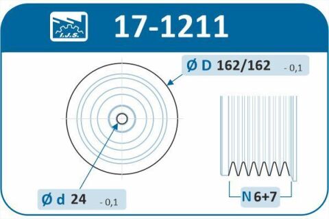 Шків колінвалу Audi A4/A5/A6/A7/A8/Q5/Q7 3.0 08-18