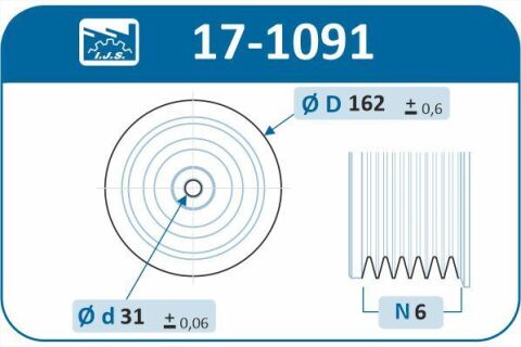 Шків колінвалу Audi A4/A6/A8/VW Passat 91-08 (5PK)