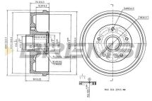 Гальмівний барабан задн. Duster/Kaptur (15-21) Гальмівний барабан задн. Duster/Kaptur (15-21)