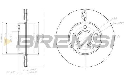 Гальмівний диск Focus/Focus C-Max/S40 Гальмівний диск Focus/Focus C-Max/S40
